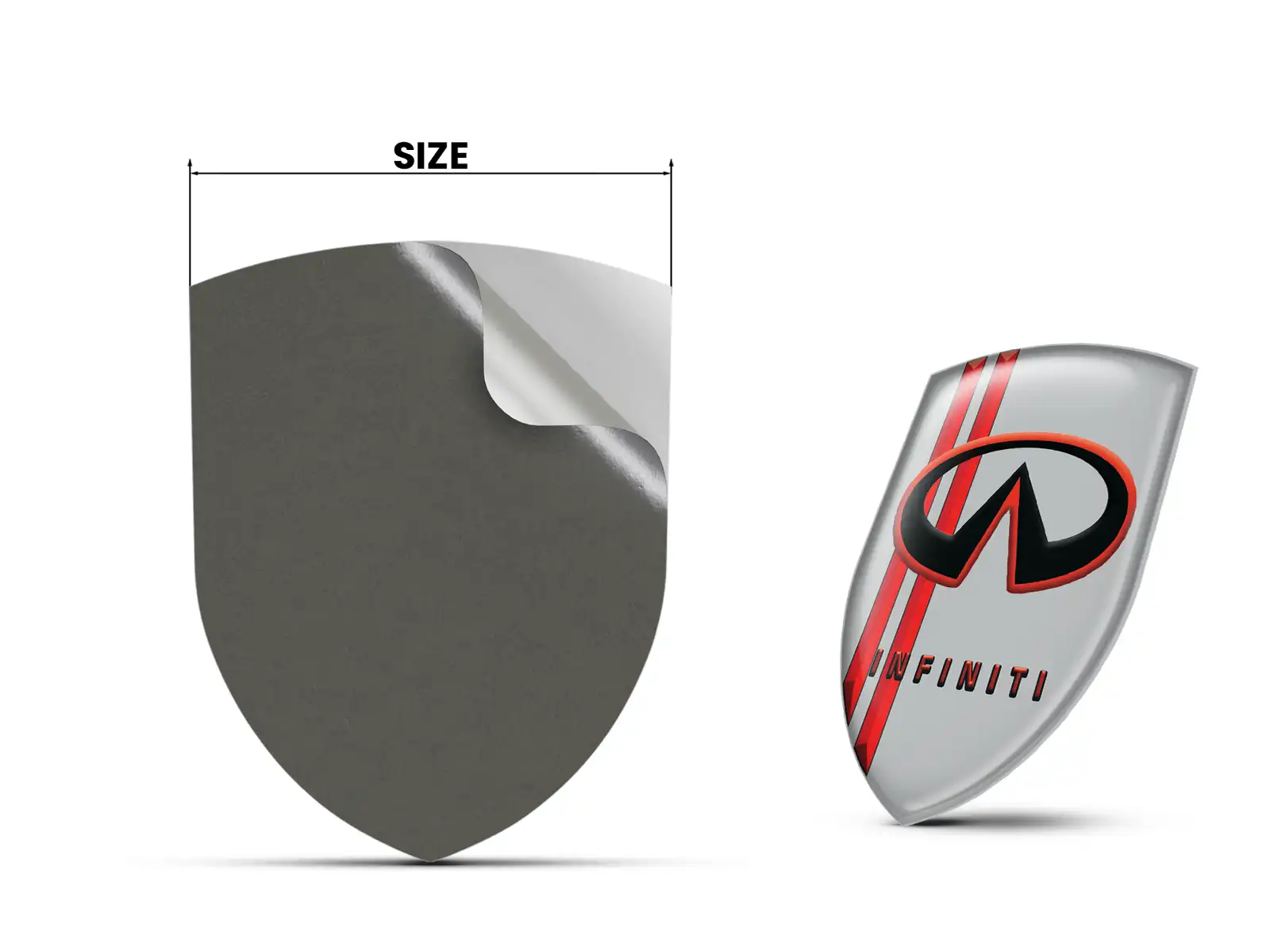 Infiniti Pegatina Silicona Edición Exclusiva Etiquetas Cúpula